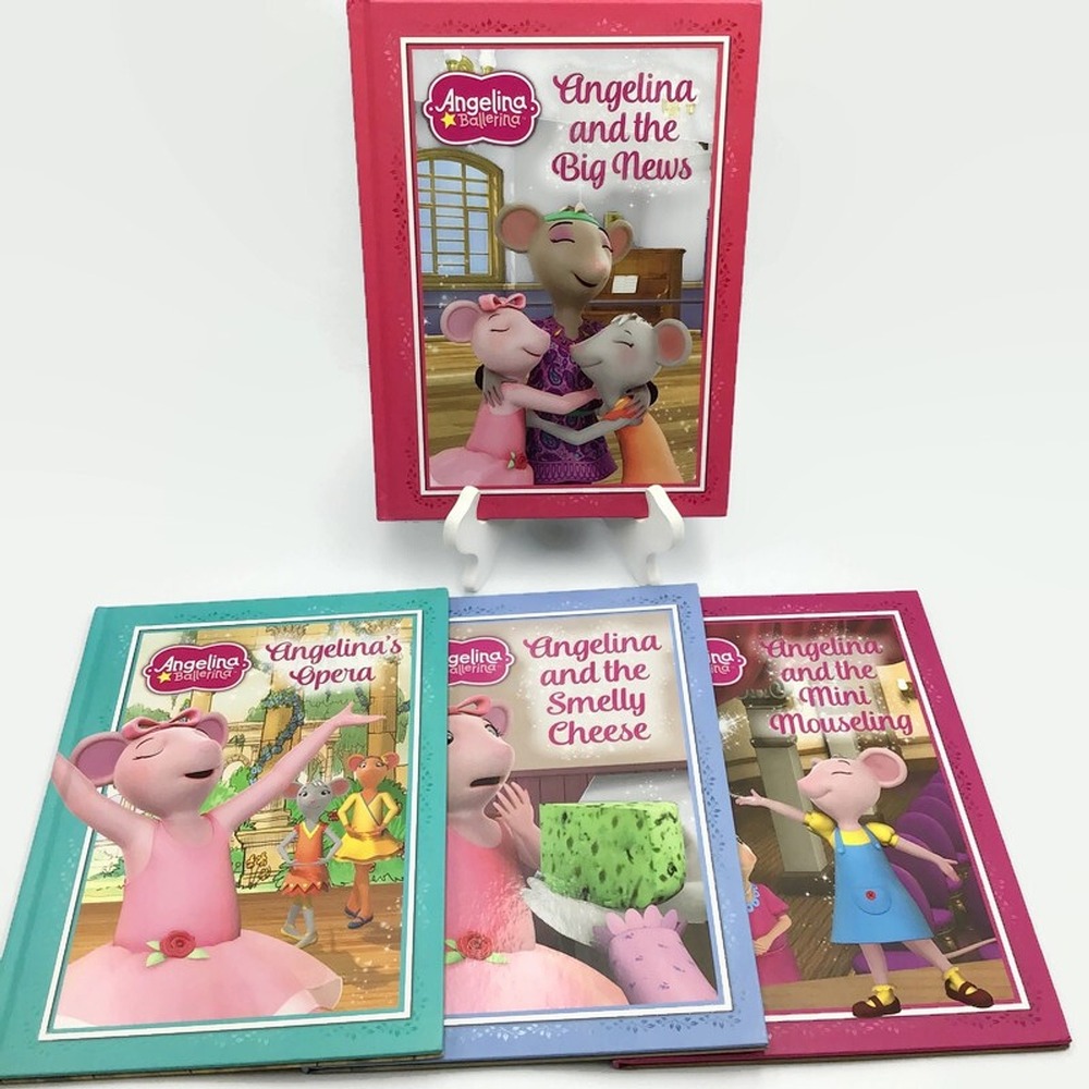 Angelina Ballerina Books Lot of 4 Hardcover 2016 Hit Entertainment Bedtime Story